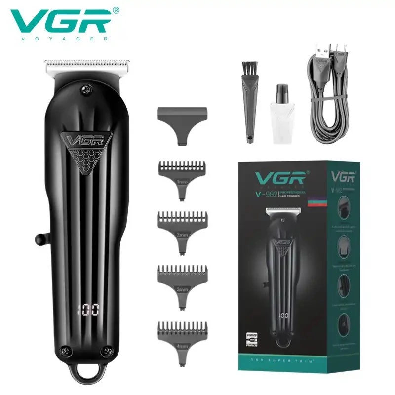 ماشین اصلاح سر و صورت VGR982اصلی با 12ماه گارانتی خط زن صفرزن