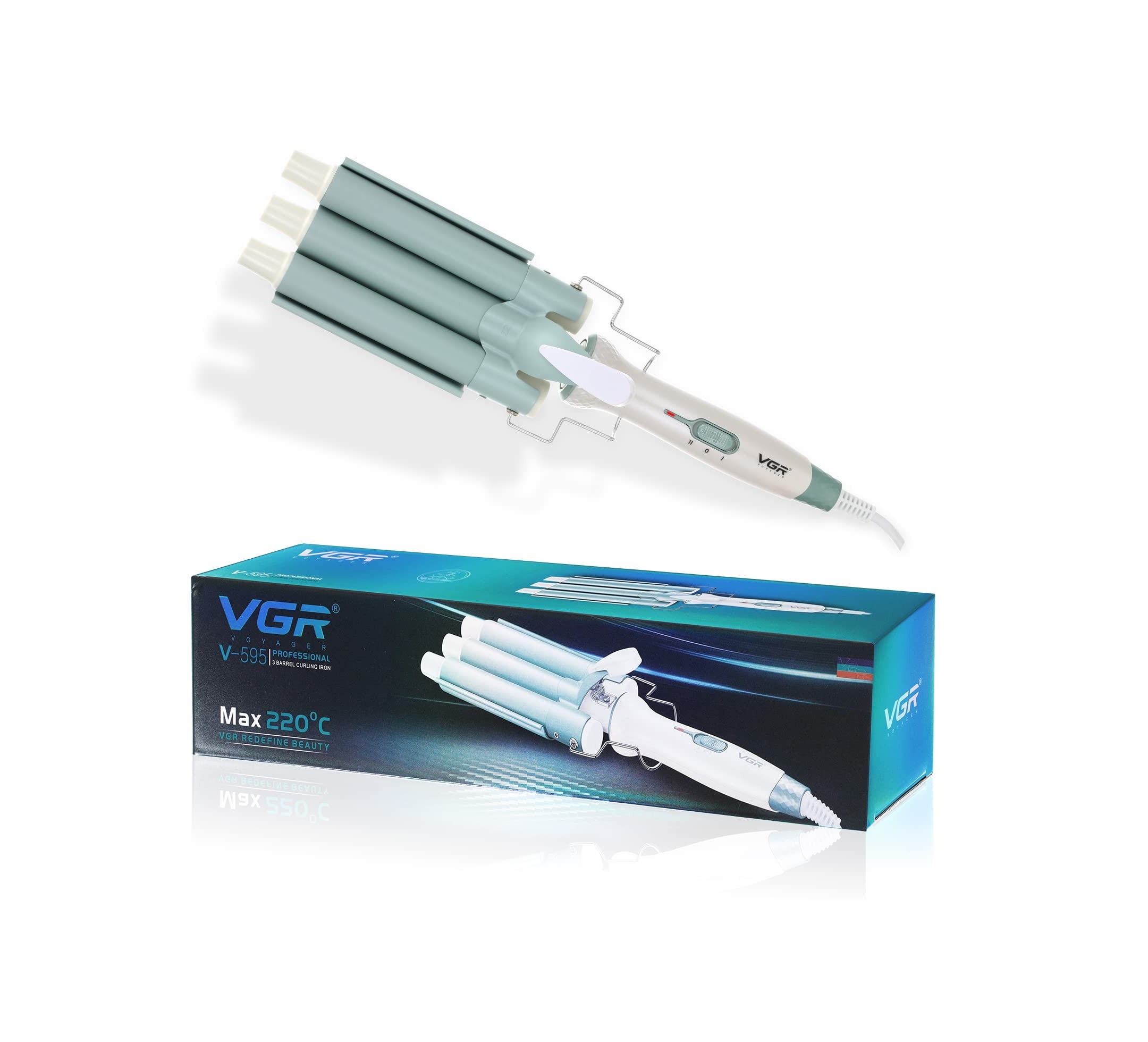 فر کننده و حالت دهنده مو وی جی آر V-595 با 12 ماه گارانتی