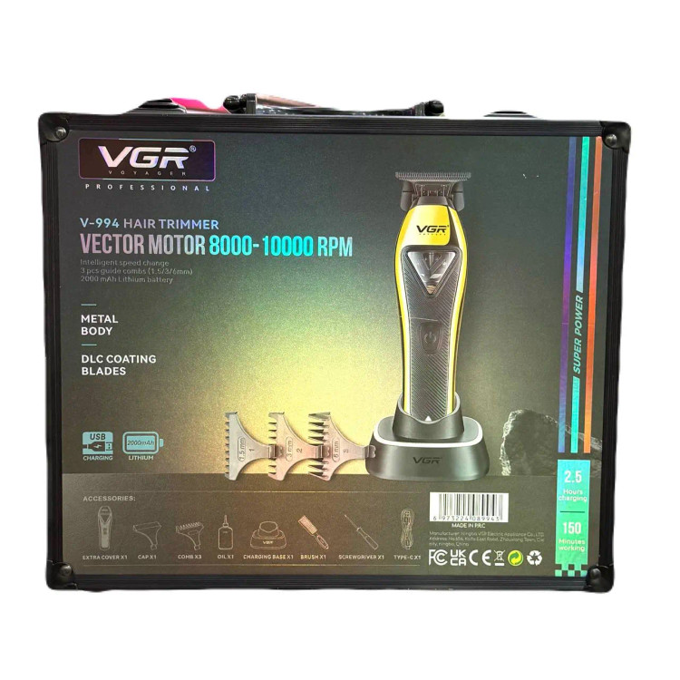 ماشین اصلاح موی سر و صورت شارژی وی جی ار مدل V-994