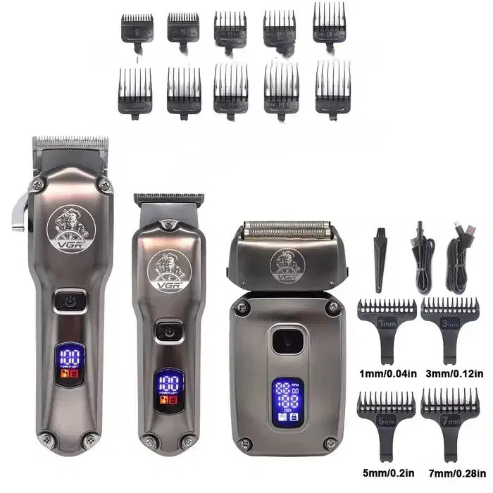 ست ماشین اصلاح حجم زن و خط زن و شیور وی جی ار VGR V-675 S3 با 18 ماه گارانتی