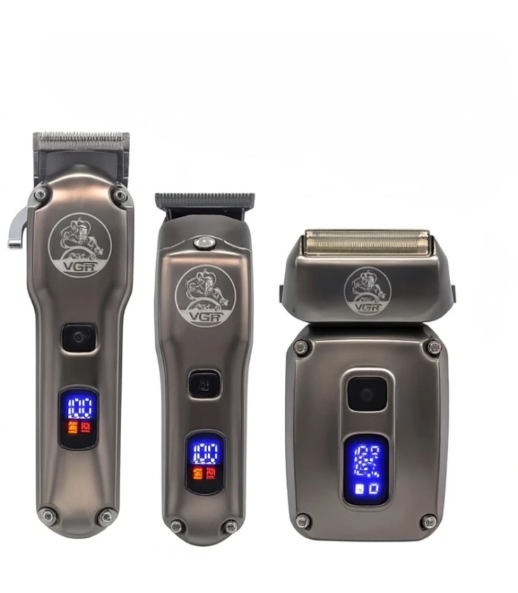 ست ماشین اصلاح حجم زن و خط زن و شیور وی جی ار VGR V-675 S3 با 18 ماه گارانتی