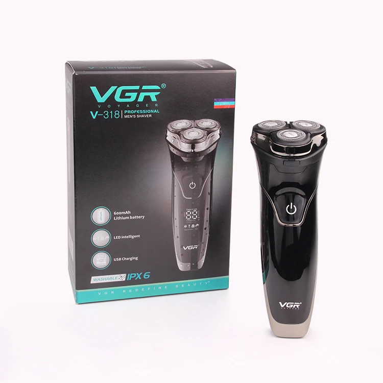 ماشین اصلاح وی جی آر مدل V-318 با تکنولوژی برش چرخشی و ضد آب