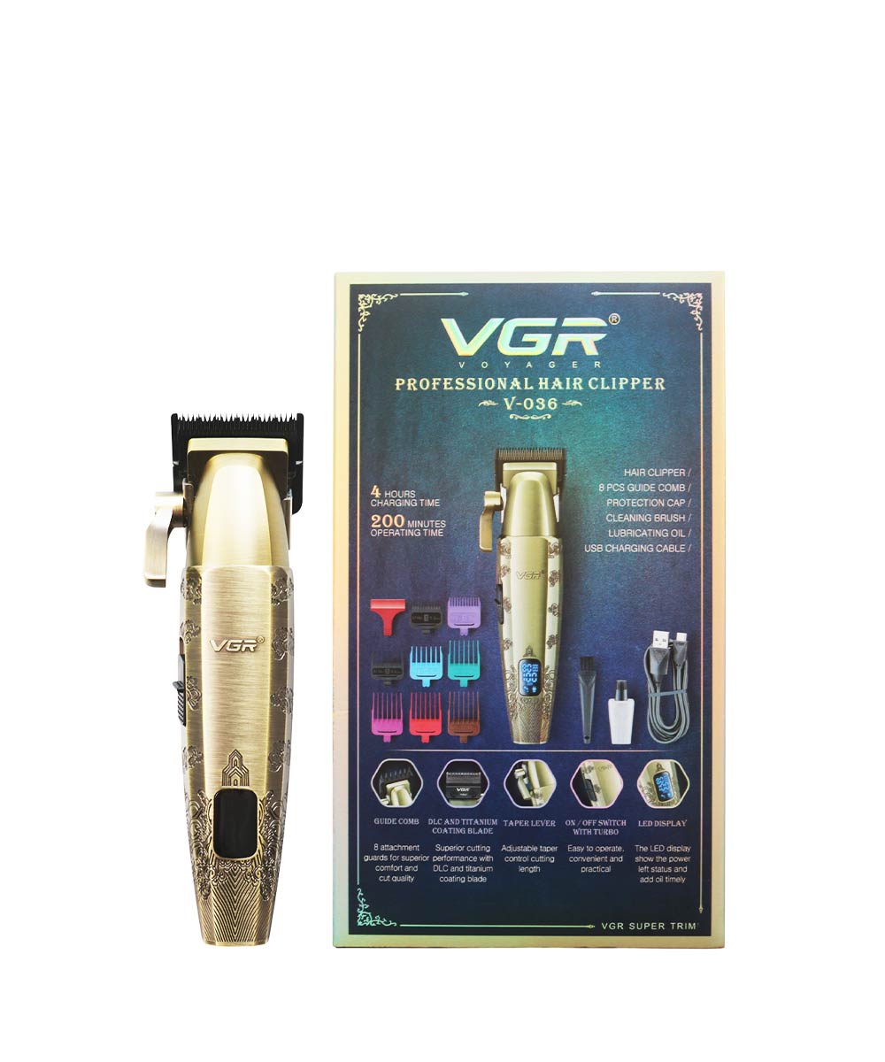 ماشین اصلاح وی جی آر مدل VGR-036 با تیغه تیتانیوم
