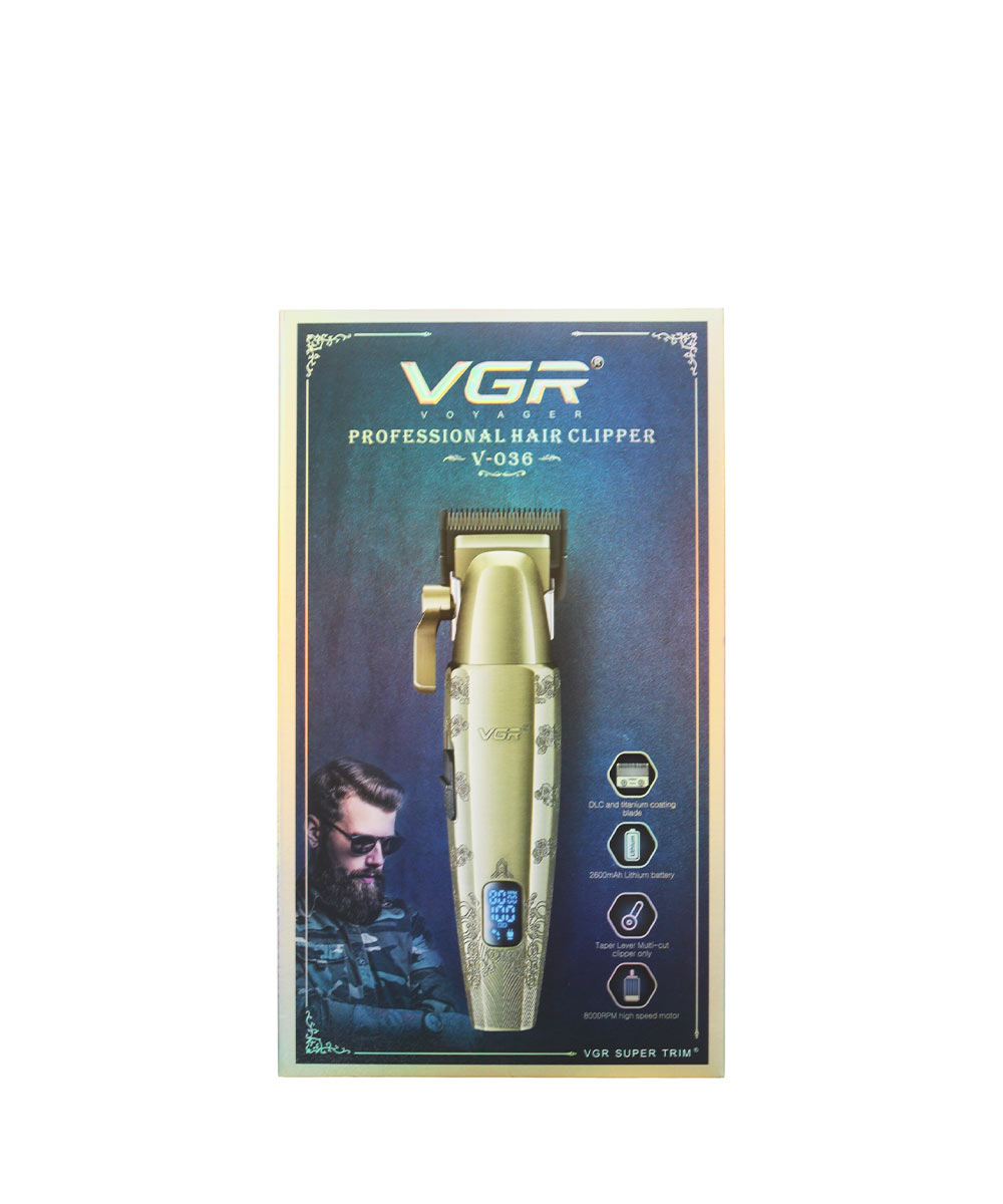 ماشین اصلاح وی جی آر مدل VGR-036 با تیغه تیتانیوم