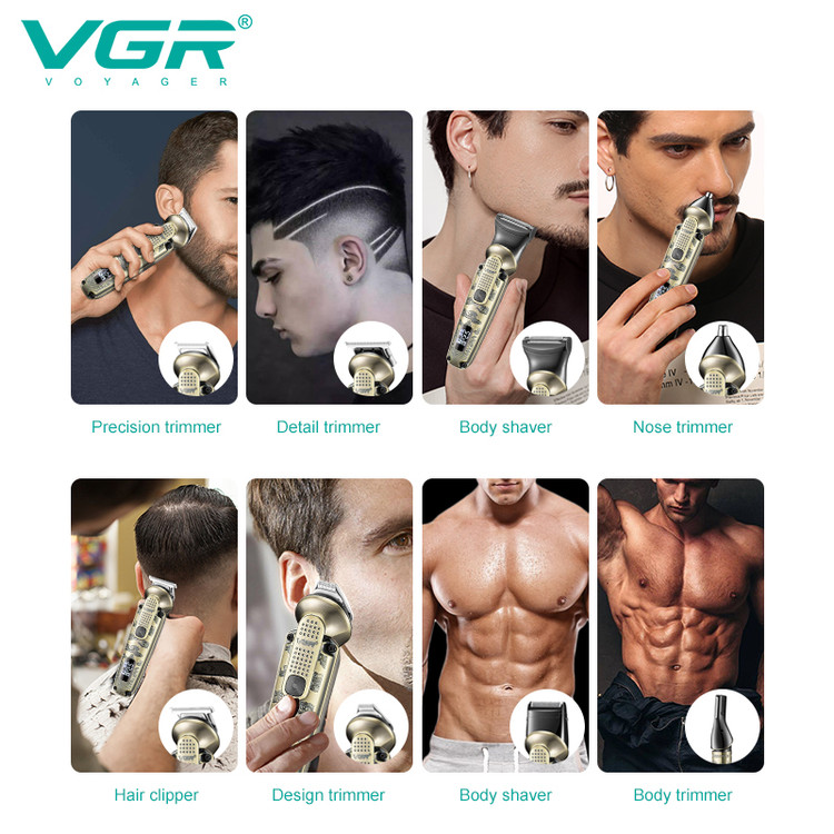 ست ماشین اصلاح موی صورت و بدن وی جی آر V-103