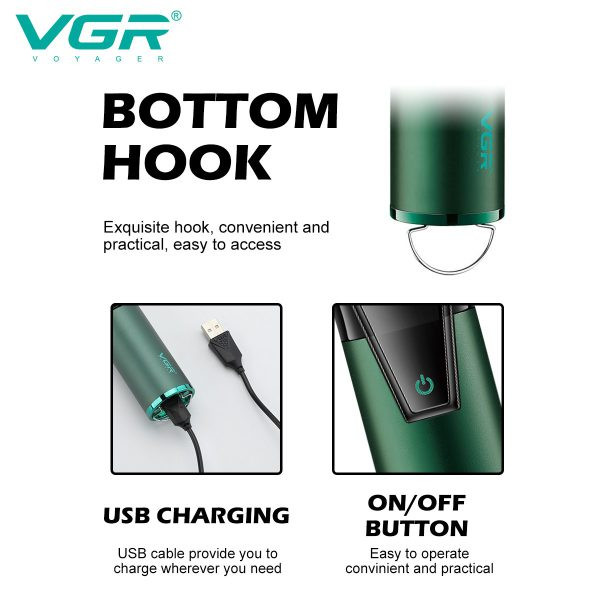 ست ماشین اصلاح خط زن و حجم زن vgr v 677 خوش دست ارایش گاهی دیجیتال وی جی ار 7000 دور