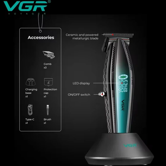 ماشین اصلاح وی جی ار مدل 992 دارای 18 ماه گارانتی