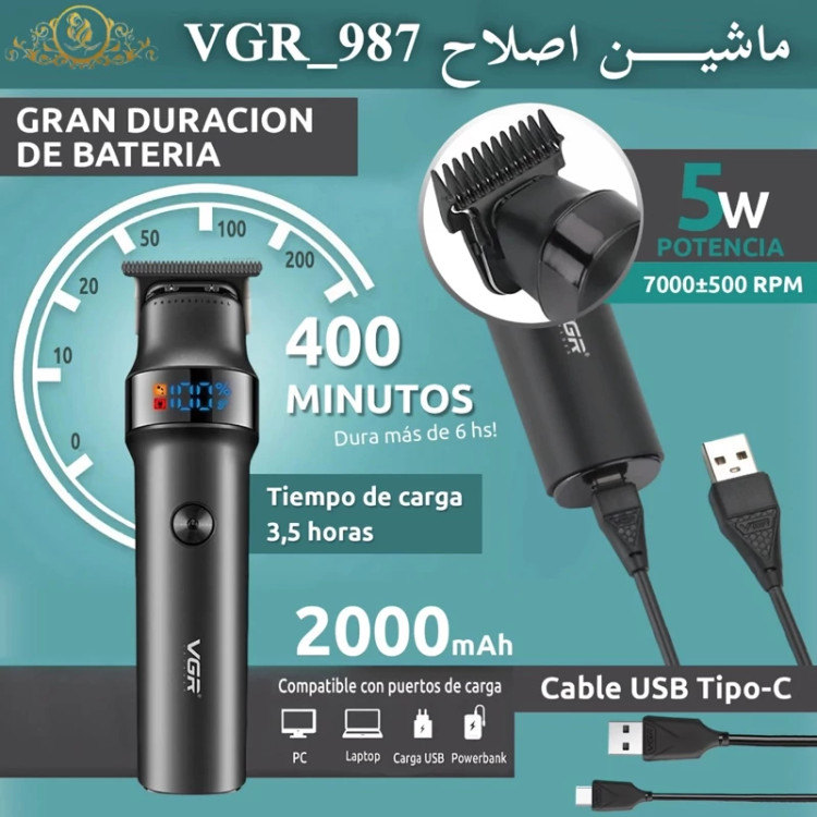 ماشین اصلاح صورت وی جی آر مدل 987 با 18ماه گارانتی