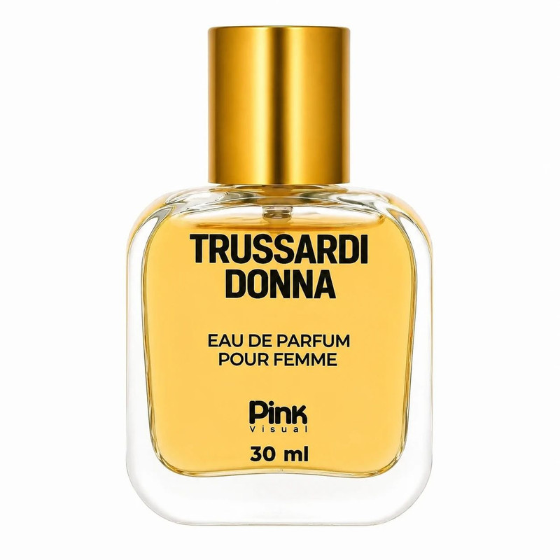عطر جیبی زنانه پینک ویژوآل مدل Trussardi Donna با رایحه خنک و گلی حجم 30 میلی‌لیتر