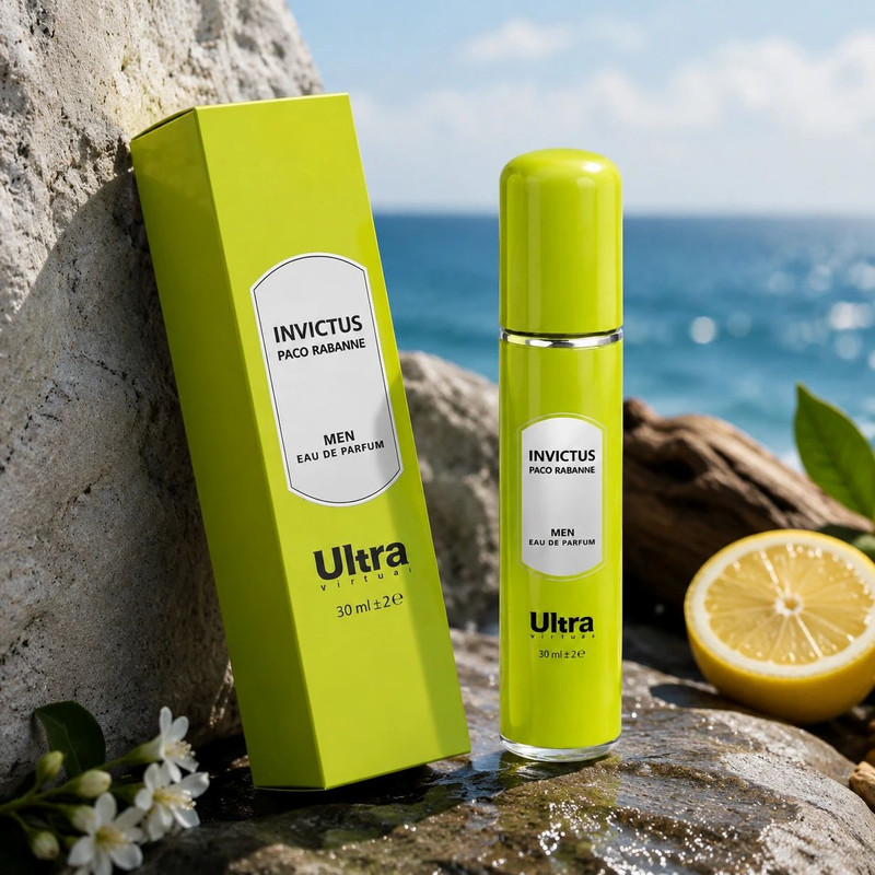 عطر جیبی مردانه اولترا ویرچوآل مدل Invictus با رایحه تند و مرکباتی حجم 30 میلیلیتر
