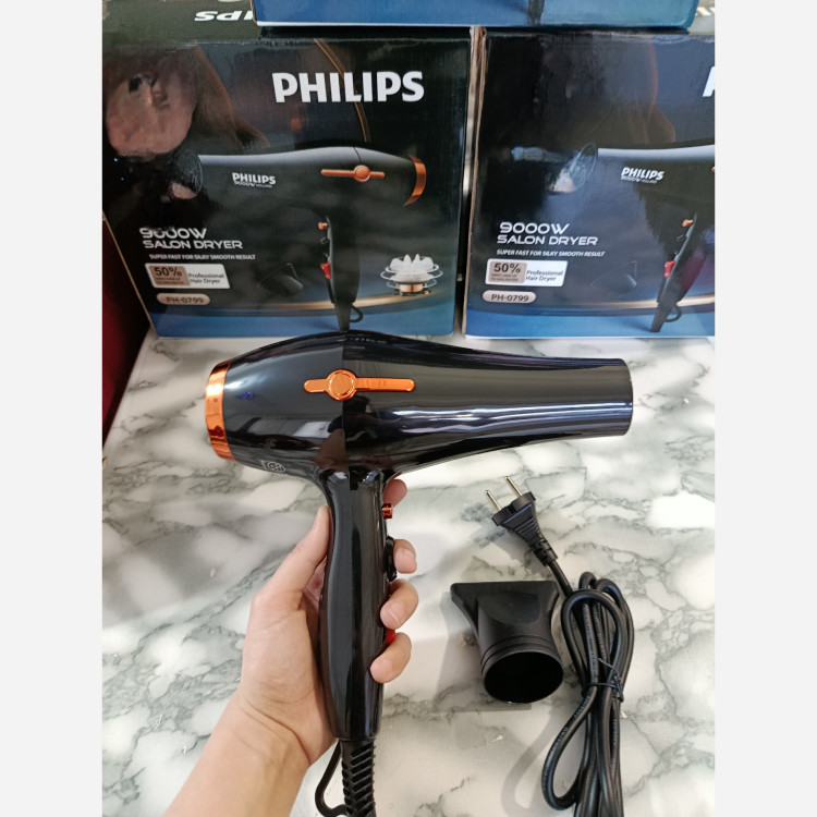 سشوار حرفه ای فیلیپس 9000با 10 عدد شانه و 12ماه گارانتی