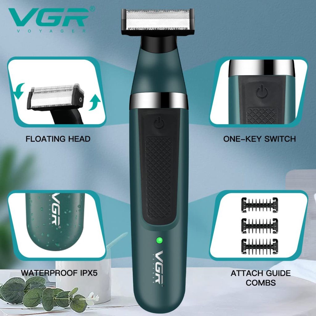 بادی گروم و ماشین اصلاح صورت و بدن VGR مدل V-393 اصل + 12 ماه گارانتی