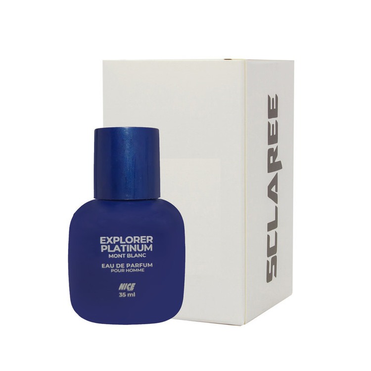 عطر جیبی مردانه نایس پاپت مدل Explorer Platinum mont blanc با رایحه گرم حجم 35 میلیلیتر