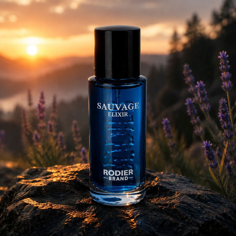 عطر جیبی مردانه رودیر مدل SAUVAGE ELIXIR با رایحه گرم و تلخ حجم 30 میلیلیتر