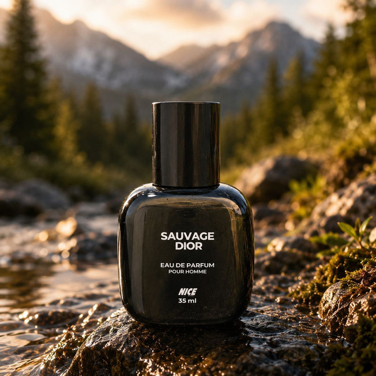 عطر جیبی مردانه نایس پاپت مدل Sauvage NEW با رایحه تلخ حجم 35 میلی لیتر