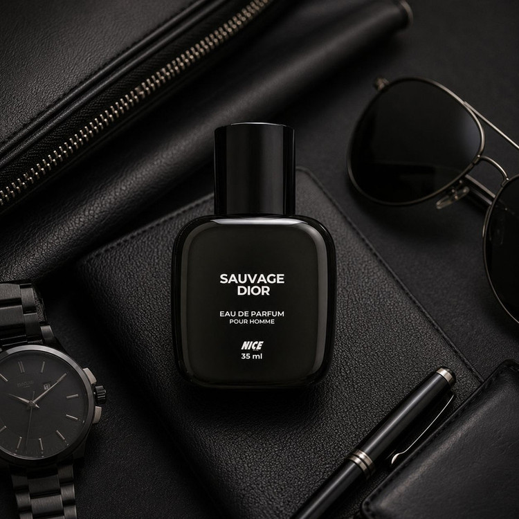 عطر جیبی مردانه نایس پاپت مدل Sauvage NEW با رایحه تلخ حجم 35 میلی لیتر