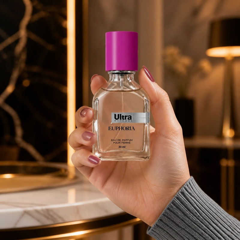 عطر جیبی زنانه اولترا ویرچوآل مدل Euphoria با رایحه شیرین حجم 30 میلیلیتر