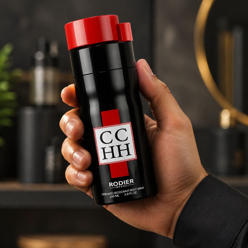 اسپری دئودورانت مردانه رودیر مدل CCHH حجم 200 میلیلیتر