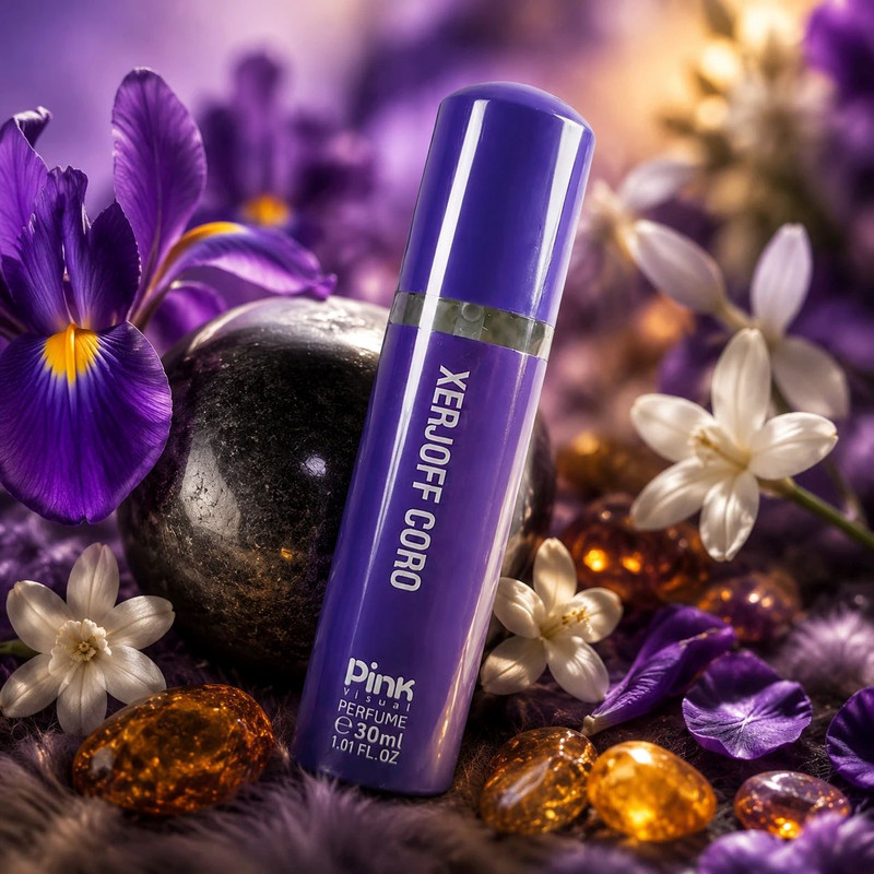 عطر جیبی پینک ویژوآل مدل Xerjoff Coro با رایحه شیرین و گلی حجم 30 میلیلیتر