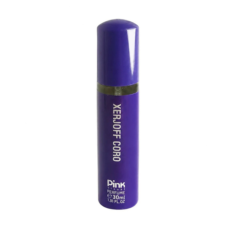 عطر جیبی پینک ویژوآل مدل Xerjoff Coro با رایحه شیرین و گلی حجم 30 میلی‌لیتر