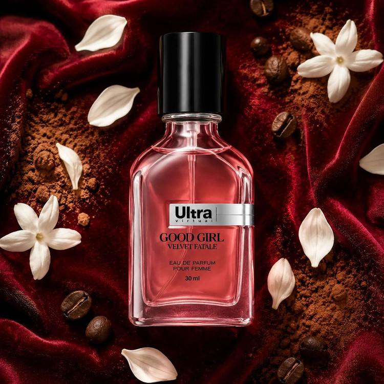 عطر جیبی زنانه اولترا ویرچوآل مدل Good Girl Velvet Fatale با رایحه گرم حجم 30 میلیلیتر