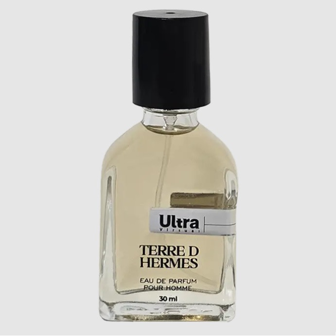 عطر جیبی مردانه اولترا ویرچوآل مدل Terre d Hermes با رایحه تلخ و تند حجم 30 میلی لیتر