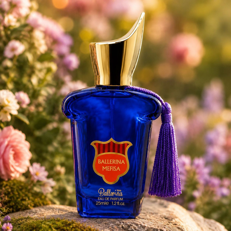 عطر جیبی مردانه بالرینا مدل Mefisa با رایحه تند و مرکباتی حجم 25 میلیلیتر