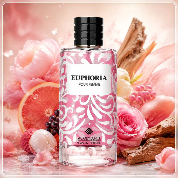 ادوپرفیوم زنانه وودی سنس مدل Euphoria با رایحه گرم حجم 200 میلیلیتر