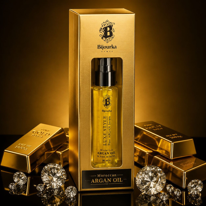 روغن آرگان بیجورکا مدل Luxe Style مناسب برای موهای خشک و آسیب دیده حجم 80 میلیلیتر