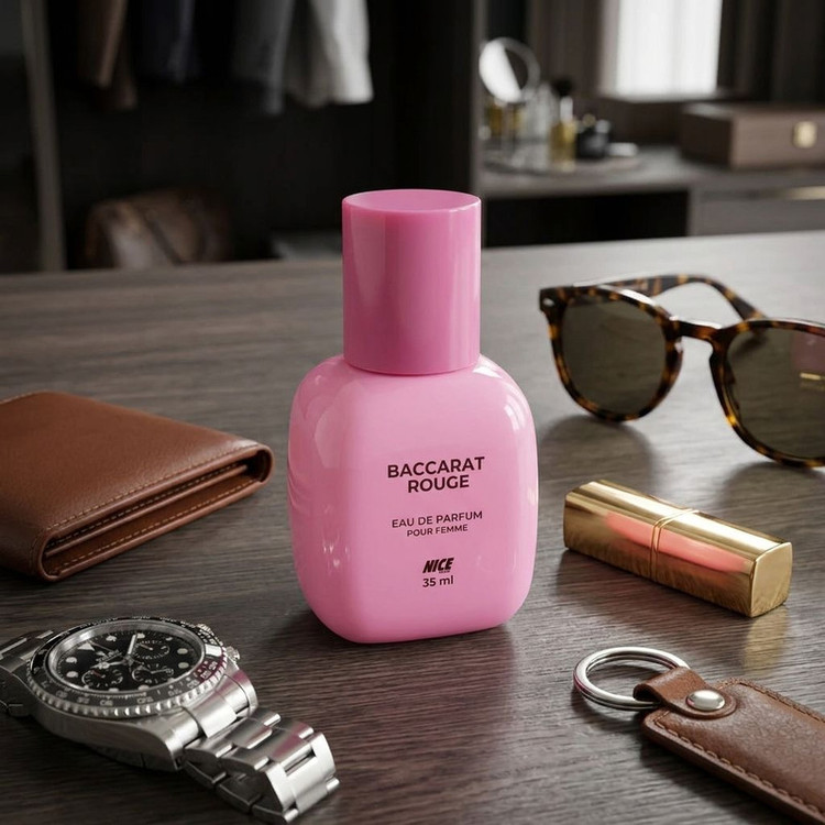 عطر جیبی زنانه و مردانه نایس پاپت مدل Baccarat Rouge NEW با رایحه شیرین و شرقی حجم 35 میلی لیتر