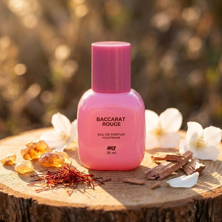 عطر جیبی زنانه و مردانه نایس پاپت مدل Baccarat Rouge NEW با رایحه شیرین و شرقی حجم 35 میلی لیتر