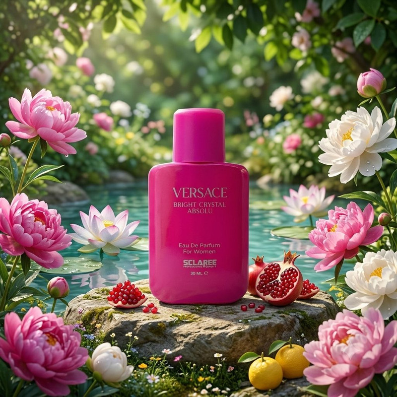 عطر جیبی زنانه اسکلاره مدل Versace Bright Crystal Professional با رایحه شیرین و میوه ای حجم 30 میلی لیتر