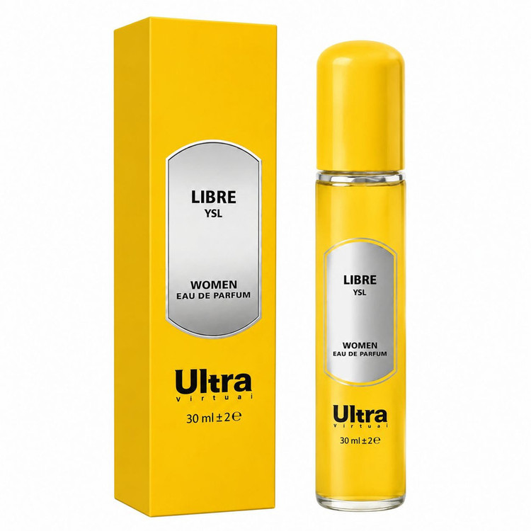 عطر جیبی زنانه اولترا ویرچوآل مدل Libre با رایحه شیرین و میوه ای حجم 30 میلیلیتر
