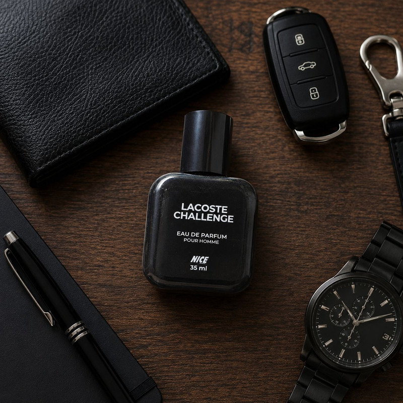 عطر جیبی مردانه نایس پاپت مدل Lacoste Challenge NEW با رایحه ترش حجم 35 میلی لیتر