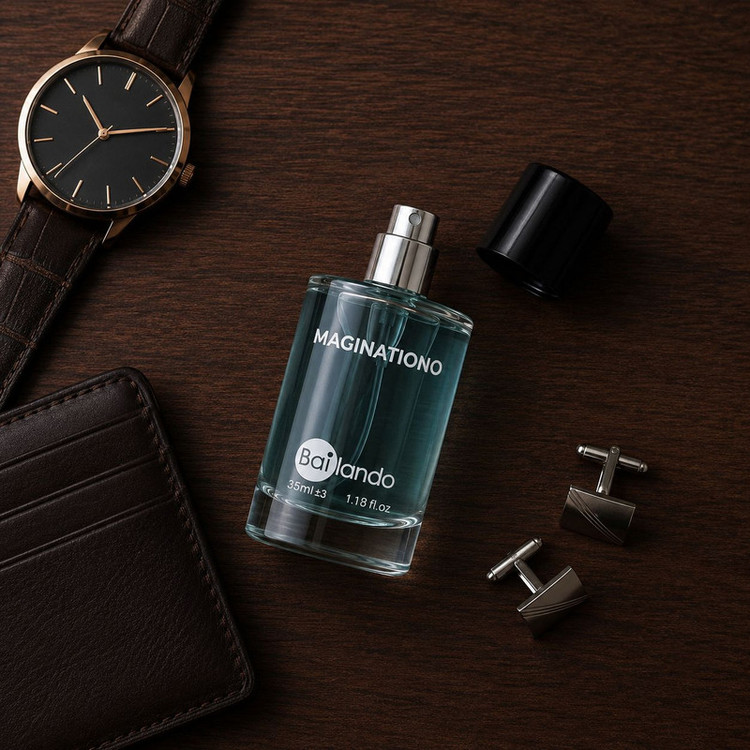عطر جیبی مردانه بایلندو مدل Maginationo با رایحه خنک و معطر حجم 35 میلی لیتر