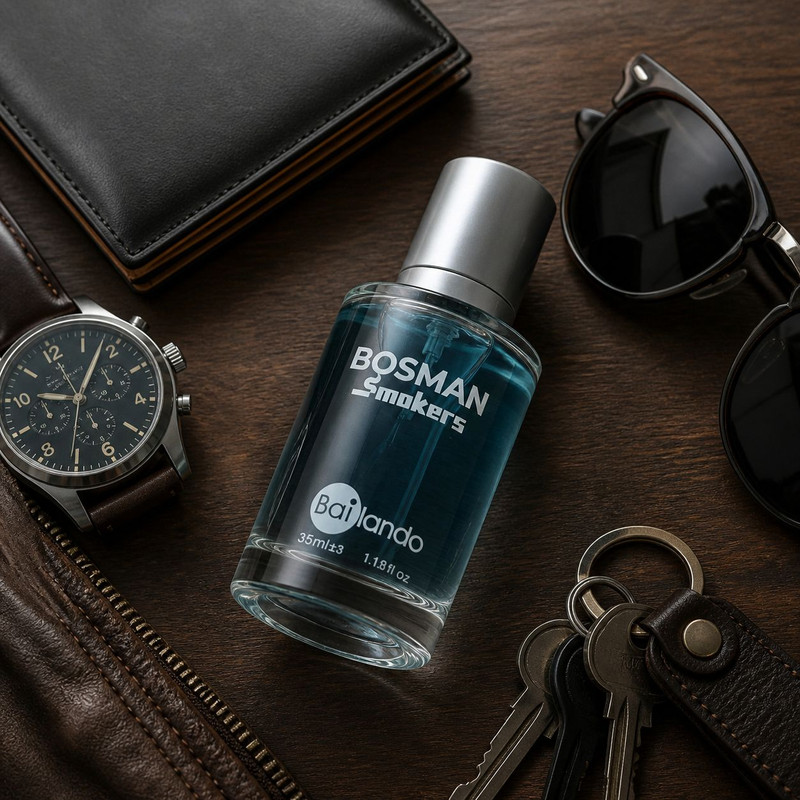 عطر جیبی مردانه بایلندو مدل BosMan Smokers با رایحه خنک و معطر حجم 35 میلی لیتر