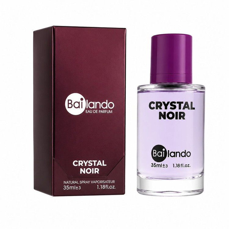 عطر جیبی زنانه بایلندو مدل Crystal Noir با رایحه گرم و تلخ حجم 35 میلیلیتر