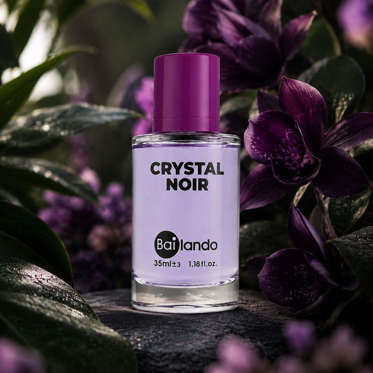 عطر جیبی زنانه بایلندو مدل Crystal Noir با رایحه گرم و تلخ حجم 35 میلیلیتر