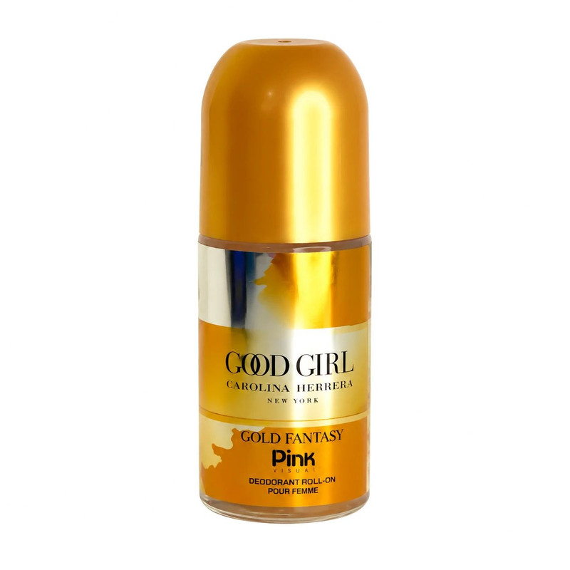 رول دئودورانت زنانه پینک ویژوآل مدل Good Girl Gold Fantasy حجم 60 میلی‌لیتر