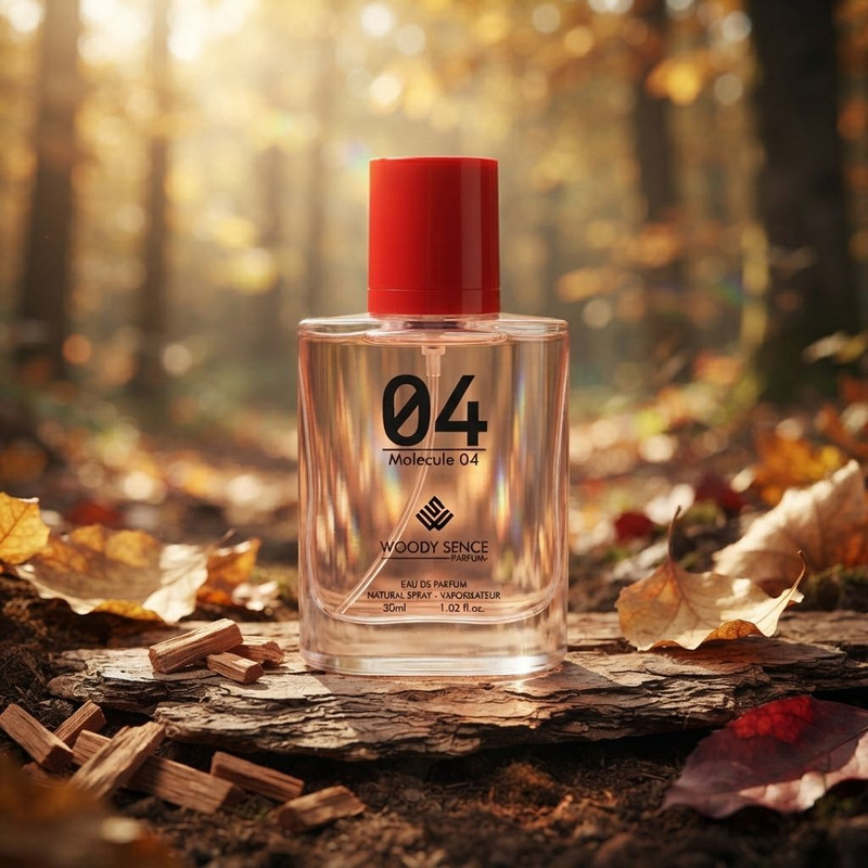 عطر جیبی وودی سنس مدل Molecule 04 با رایحه گرم حجم 30 میلیلیتر