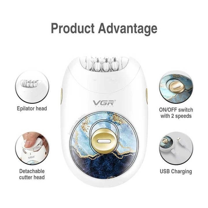 اپیلاتور وی جی آر مدل V-706 ضد حساسیت