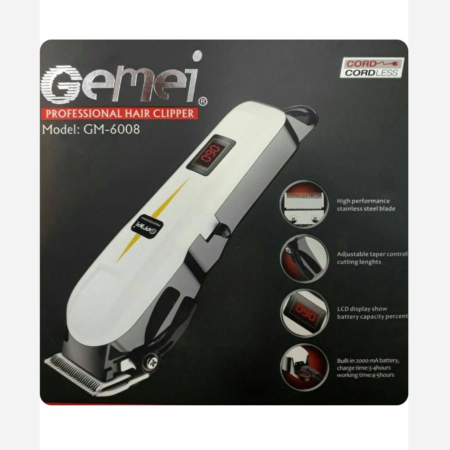 ماشین اصلاح سر و موی جیمی مدل GM-6008