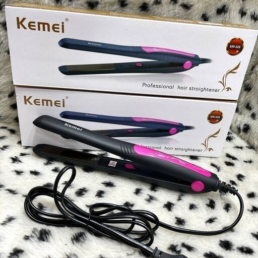 اتو مو حرفه ای کیمی مدل Kemei KM-328 صفحه باریک