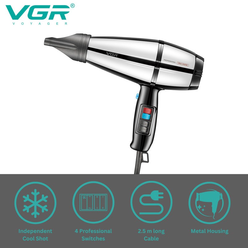 سشوار موتور سنگین وی جی آر مدل VGR V-466