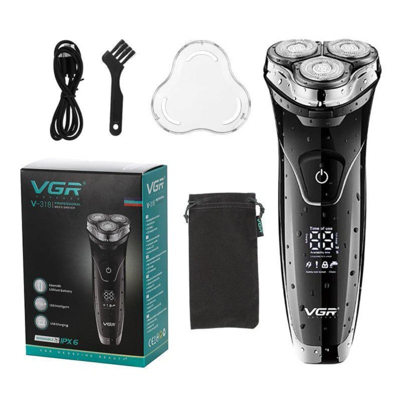 خرید ریش تراش سه تیغ وی جی ار مدل VGR V-318