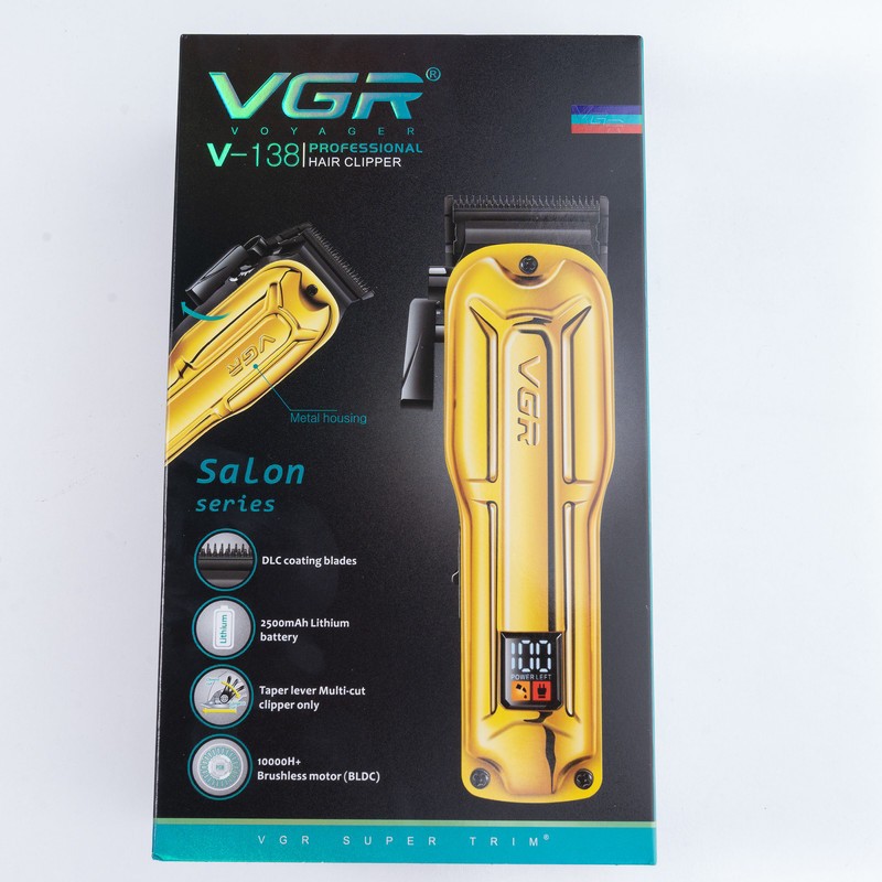 ماشین اصلاح موی سر صورت و بدن وی جی ار مدل V-138 ا VGR model V-138 head and body hair trimmer