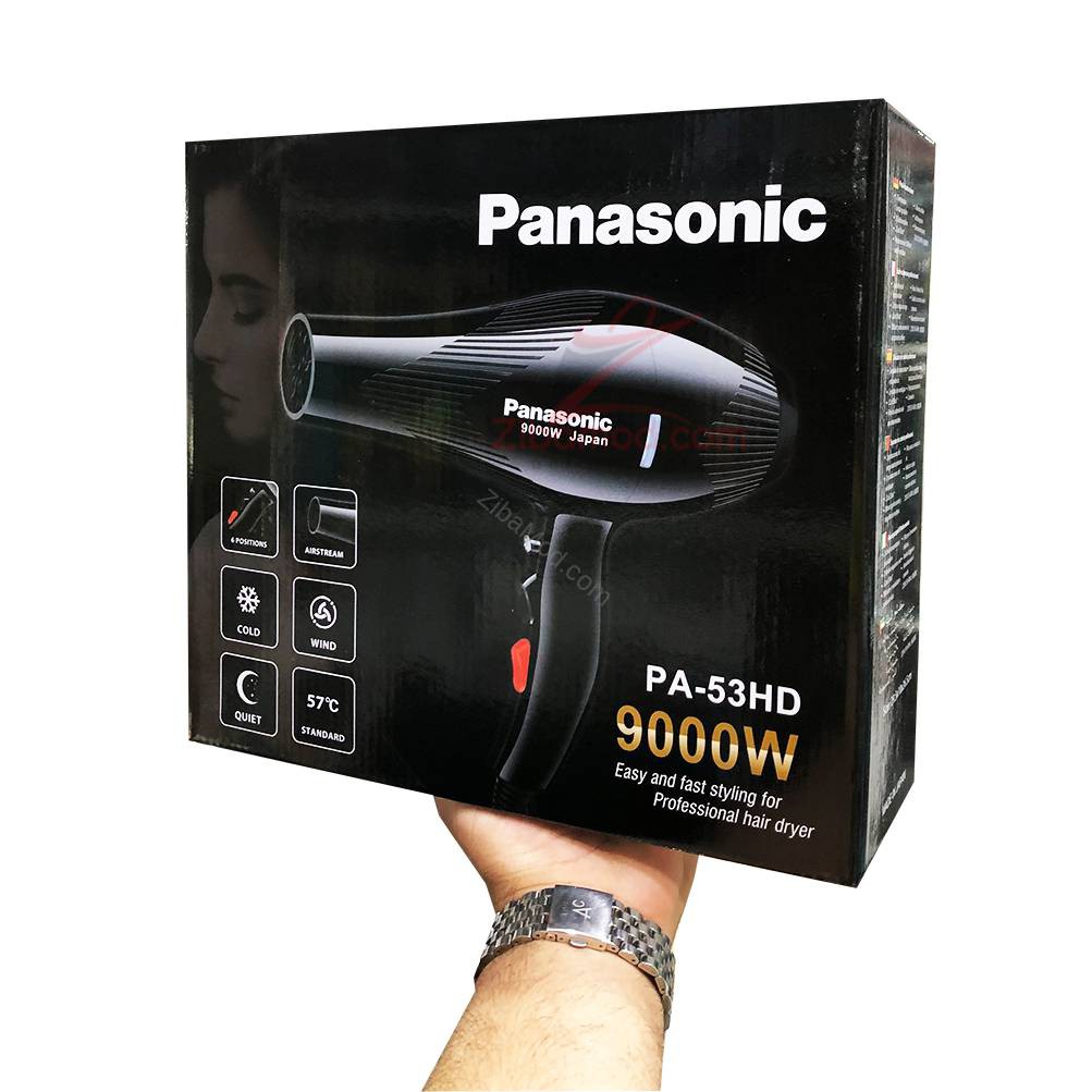 سشوار پاناسونیک (9000 وات) مدل PA-53HD