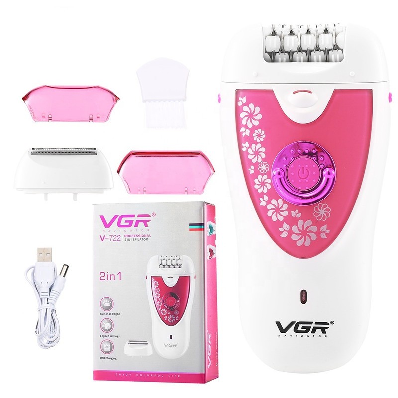 اپیلاتور و موکن و اپیلیدی مخصوص صورت و بدن وی جی آر مدل V-722