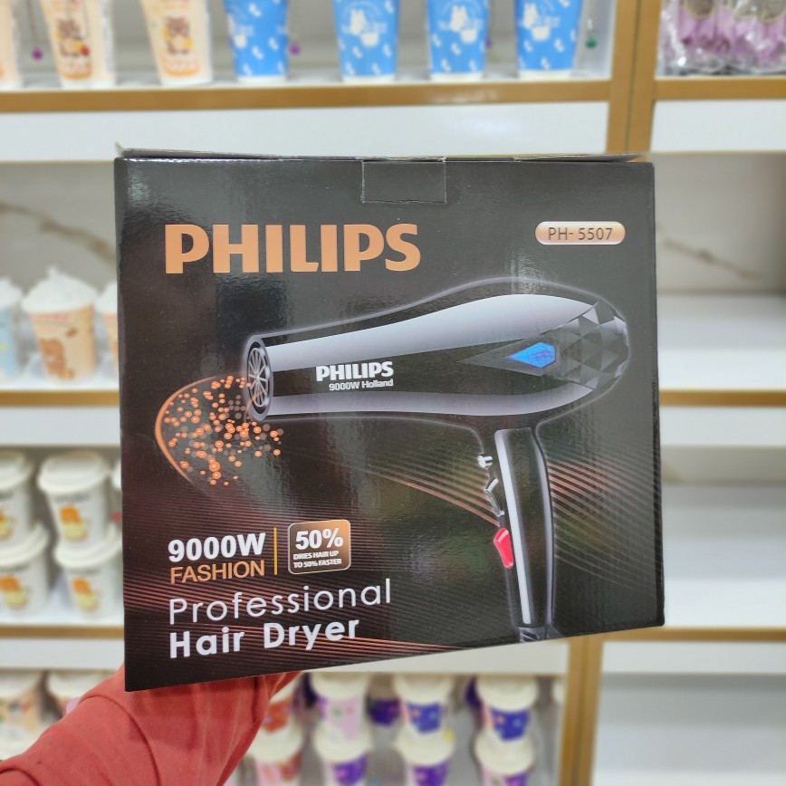 سشوار 9000 وات 5507 فیلیپس PHILIPS دارای قدرت بالا کیفیت عالی موتور سنگین