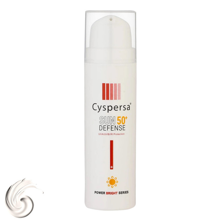کرم ضدآفتاب بیرنگ سیسپرسا SPF50 مدل ضدلک مناسب برای انواع پوست، حجم 50 میلیلیتر
